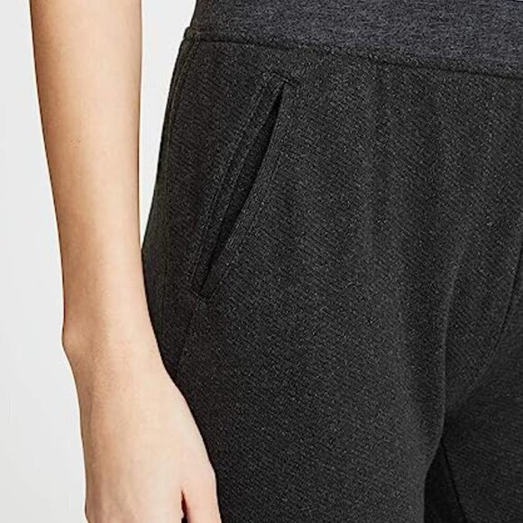 New ATM French Terry Pull-On Slim Fit Cropped Charcoal Jogger Sweatpants Medium - Picture 8 of 14